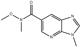 N-メトキシ-N,3-ジメチル-3H-イミダゾ[4,5-B]ピリジン-6-カルボキサミド 化学構造式