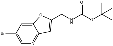 TERT-BUTYL (6-BROMOFURO[3,2-B]PYRIDIN-2-YL)-METHYLCARBAMATE, 1186310-86-0, 结构式