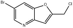 6-溴-2-(氯甲基)呋喃[3,2-B]吡啶 结构式