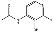 N-(3-Hydroxy-2-iodopyridin-4-yl)acetamide Struktur