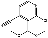 2-CHLORO-3-(DIMETHOXYMETHYL)ISONICOTINONITRILE,1186310-98-4,结构式
