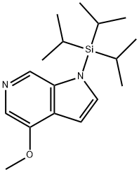 4-Methoxy-1-(triisopropylsilyl)-1H-pyrrolo[2,3-c]pyridine, 1186311-03-4, 结构式