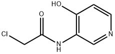 2-クロロ-N-(4-ヒドロキシピリジン-3-イル)アセトアミド 化学構造式