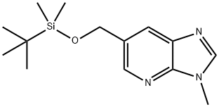 6-(((叔丁基二甲基甲硅烷基)氧基)甲基)-3-甲基-3H-咪唑并[4,5-B]吡啶 结构式
