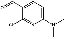 2-氯-6-(二甲氨基)烟醛, 1186405-06-0, 结构式