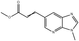 (E)-METHYL 3-(3-METHYL-3H-IMIDAZO[4,5-B]PYRIDIN-6-YL)ACRYLATE,1186405-22-0,结构式