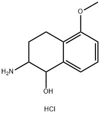 2-AMINO-5-METHOXY-1,2,3,4-TETRAHYDRO-NAPHTHALEN-1-OL HYDROCHLORIDE,118645-18-4,结构式