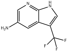 1H-Pyrrolo[2,3-b]pyridin-5-aMine, 3-(trifluoroMethyl)-,1186501-73-4,结构式
