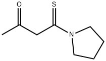 Pyrrolidine,  1-(3-oxo-1-thioxobutyl)-  (9CI) 结构式