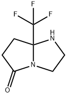 7a-(TrifluoroMethyl)tetrahydro-1H-pyrrolo[1,2-a]iMidazol-5(6H)-one 结构式