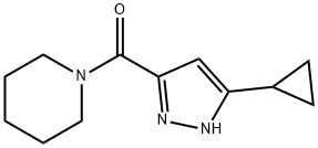 1-(3-Cyclopropyl-1H-pyrazole-5-carbonyl)piperidine|