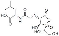 L-threo-3-Hexulosonic  acid,  2-[[2-[(1-carboxy-3-methylbutyl)amino]-2-oxoethyl]imino]-2-deoxy-,  -gamma--lactone,  (S)-  (9CI) 结构式