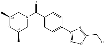 (2R,6S)-4-{4-[5-(chloromethyl)-1,2,4-oxadiazol-3-yl]benzoyl}-2,6-dimethylmorpholine price.