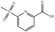 6-(Methylsulfonyl)-2-pyridinecarboxylic Acid Struktur