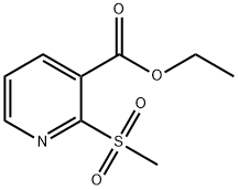 2-甲砜基烟酸乙酯 结构式
