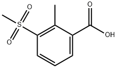 2-Methyl-3-(methylsulfonyl)benzoic Acid Structure