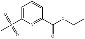 6-甲砜基-2-吡啶甲酸乙酯 结构式