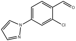 2-Chloro-4-(1H-pyrazol-1-yl)benzaldehyde Struktur