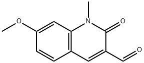 7-Methoxy-1-methyl-2-oxo-1,2-dihydroquinoline-3-carbaldehyde Structure