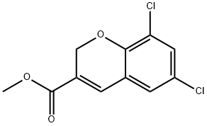 6,8-DICHLORO-2H-CHROMENE-3-CARBOXYLIC ACID METHYL ESTER Struktur