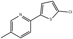 2-(5-Chloro-2-thienyl)-5-methylpyridine 化学構造式