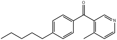 4-Methyl-3-(4-pentylbenzoyl)pyridine Struktur