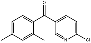 2-Chloro-5-(2,4-dimethylbenzoyl)pyridine Structure