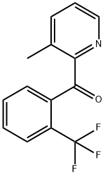 3-Methyl-2-(2-trifluoromethylbenzoyl)pyridine Structure