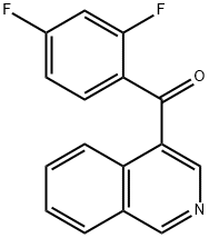 4-(2,4-Difluorobenzoyl)isoquinoline 化学構造式