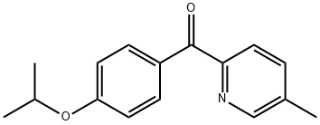 2-(4-Isopropoxybenzoyl)-5-methylpyridine,1187166-78-4,结构式