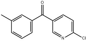 2-Chloro-5-(3-methylbenzoyl)pyridine Structure