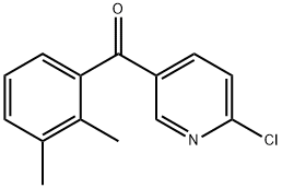 2-Chloro-5-(2,3-dimethylbenzoyl)pyridine Structure