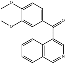 4-(3,4-Dimethoxybenzoyl)isoquinoline 化学構造式