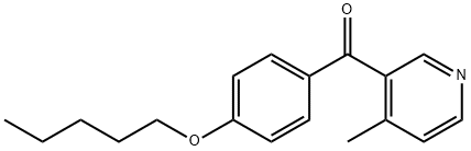 4-Methyl-3-(4-pentyloxybenzoyl)pyridine Structure