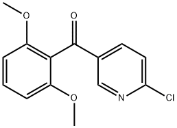 2-Chloro-5-(2,6-dimethoxybenzoyl)pyridine Structure