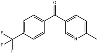 2-Methyl-5-(4-Trifluoromethylbenzoyl)pyridine,1187169-12-5,结构式