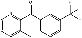 (3-甲基吡啶-2-基)(3-(三氟甲基)苯基)甲酮,1187170-51-9,结构式