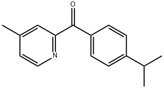 2-(4-Isopropylbenzoyl)-4-methylpyridine Struktur