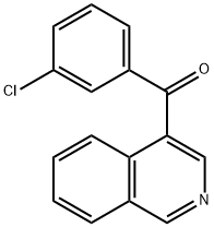 (3-氯苯基)(异喹啉-4-基)甲酮 结构式