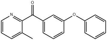 3-Methyl-2-(3-phenoxybenzoyl)pyridine 化学構造式