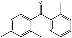 2-(2,4-Dimethylbenzoyl)-3-methylpyridine Struktur