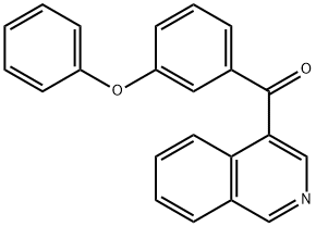 异喹啉-4-基(3-苯氧基苯基)甲酮 结构式