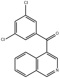 4-(3,5-Dichlorobenzoyl)isoquinoline 化学構造式