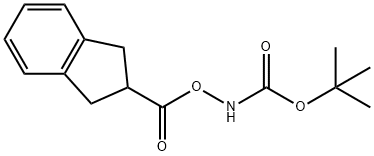 BOC-N-2-氨基-2,3-二氢茚基乙酸 结构式