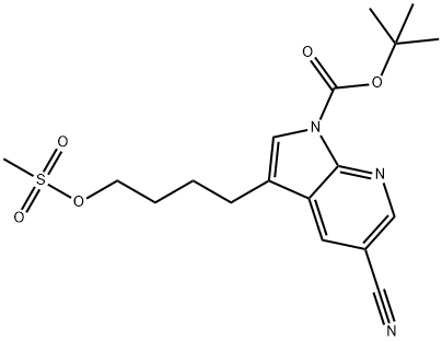 1H-피롤로[2,3-b]피리딘-1-카르복실산,5-시아노-3-[4-[(메틸술포닐)옥시]부틸]-,1,1-디메틸에틸에스테르