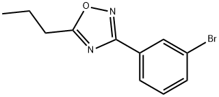 3-(3-BROMOPHENYL)-5-PROPYL-1,2,4-OXADIAZOLE,1187385-57-4,结构式