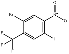 2-Bromo-5-iodo-4-nitrobenzotrifluoride Structure