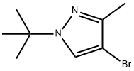4-Bromo-1-tert-butyl-3-methyl-1H-pyrazole Struktur