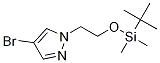 4-BROMO-1-(2-(T-BUTYLDIMETHYLSILYLOXY)ETHYL)PYRAZOLE 结构式