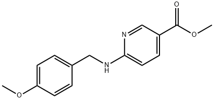 METHYL 6-(4-METHOXYBENZYLAMINO)NICOTINATE 结构式